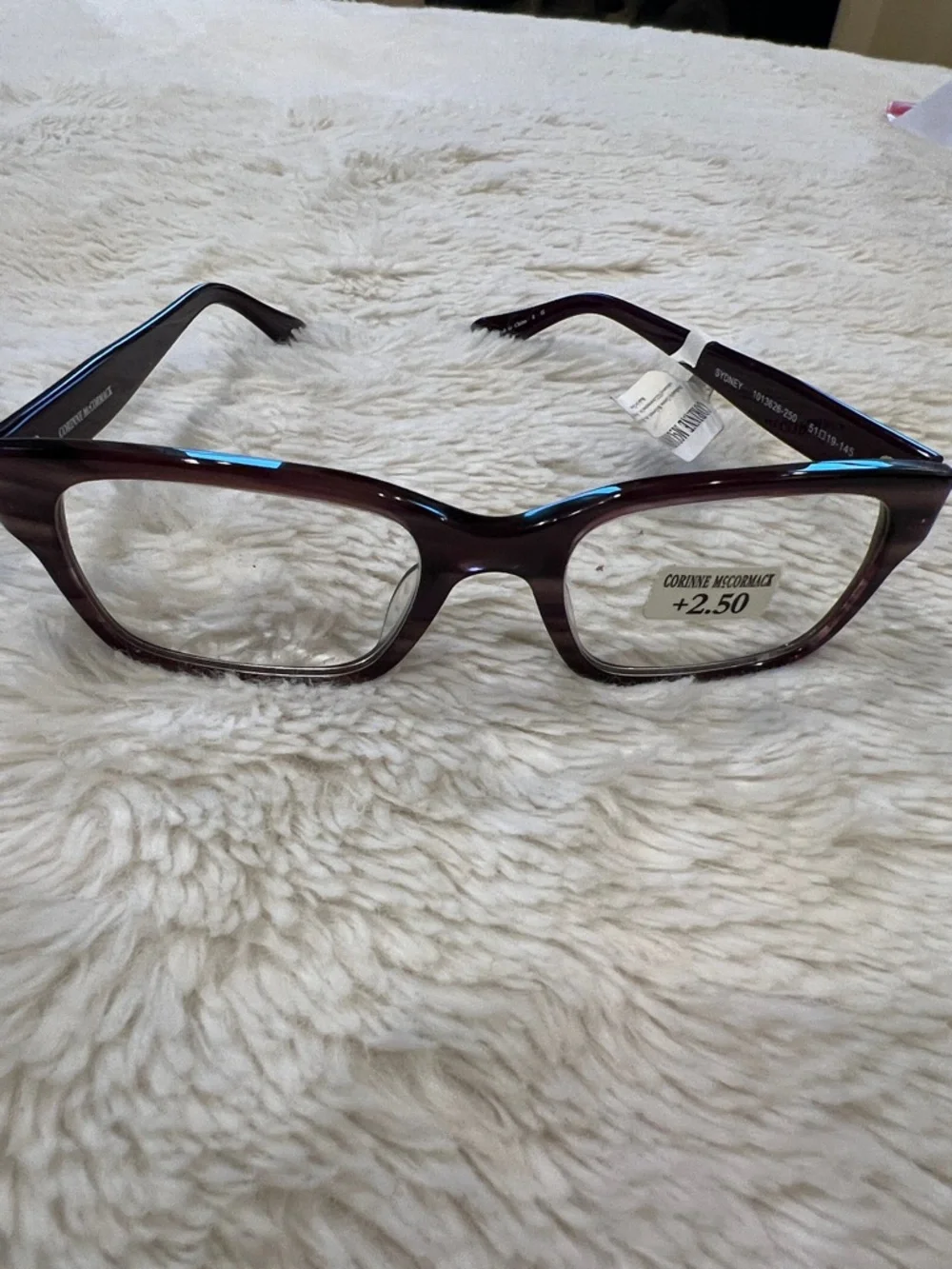 Corinne McCormack Reading Glasses +2.5 New